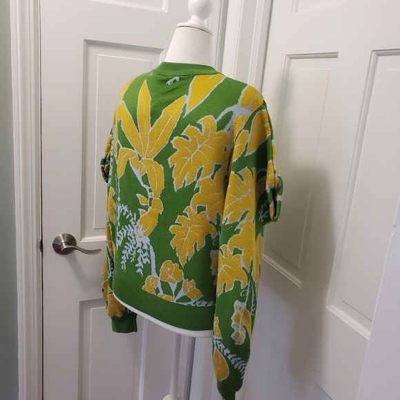 NWT Farm Rio Foliage Sketch Knit Cardigan Size XL, Ret. $195, colorful - Picture 7 of 16